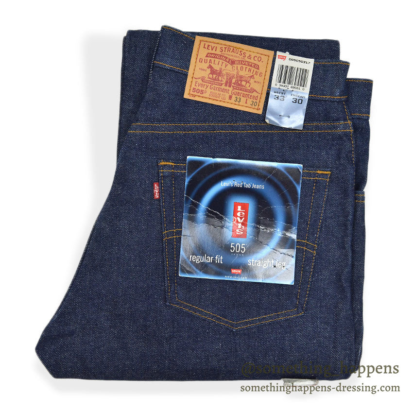 1990's DEADSTOCK Levi's 505 DENIM PANTS Made in USA... W33 L30
