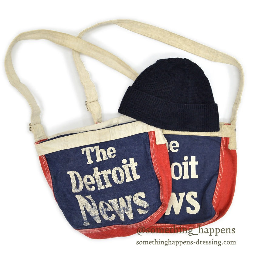 1960's〜 The Detroit News NEWS PAPER BAG 2 ... SMALL