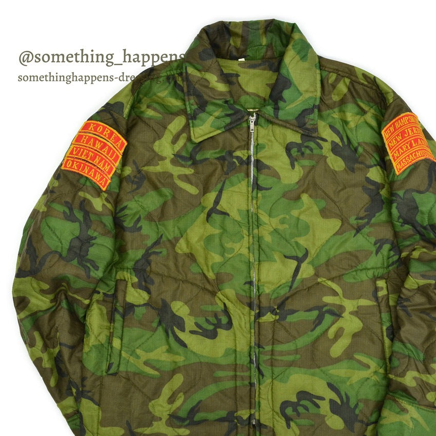 ~1970's OKINAWA SKULL VIETNAM WAR EMBROIDERY TOUR JACKET...
