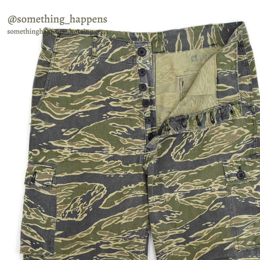 1960's~ VIETNAM TIGER STRIPE PANTS USLARGE... W34 L29
