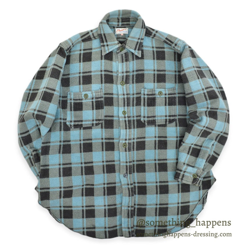 1970's〜 CHAMPION COTTON BLANKET SHIRT ... 151/2