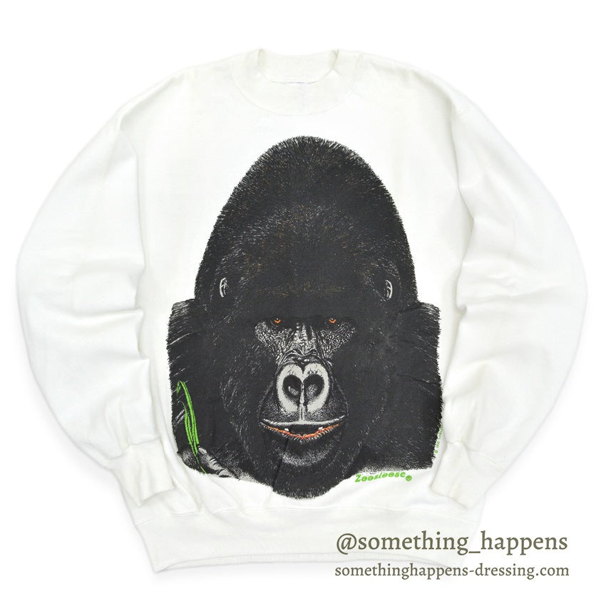 1990's DEADSTOCK HANES ZOOSLOOSE ゴリラ SWEAT SHIRT ... LARGE