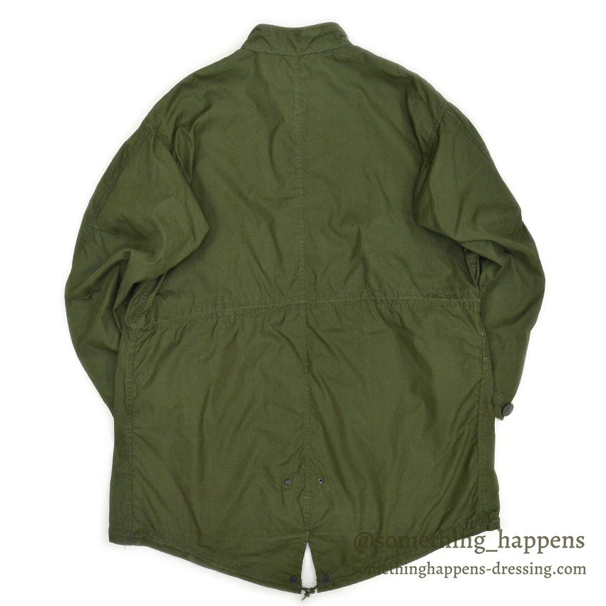 1960s US ARMY PARKA, MEN'S, M-65, Aluminum Zipper & USED LINER... M