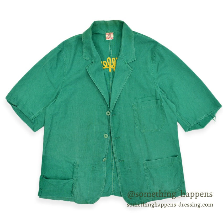1950's THE AROTEX CO, INC GREEN WORK JACKET JUNK ... 42