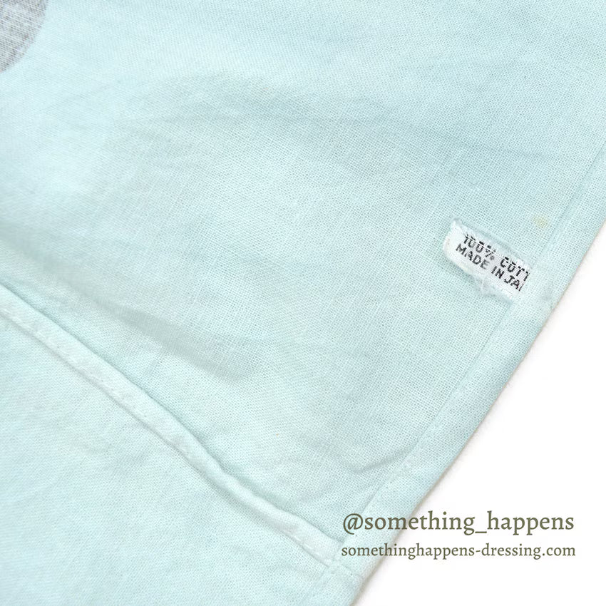 1960s BERRY WORLD TRAVEL, INC. PRIVATE JET GIFT Hanten (traditional Japanese jacket) ... BLUE