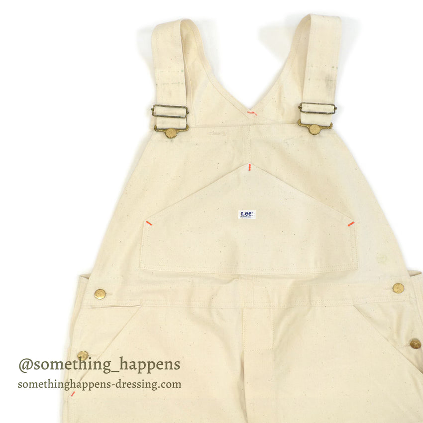 1970s DEADSTOCK Lee Off-white Overalls... W42/L30