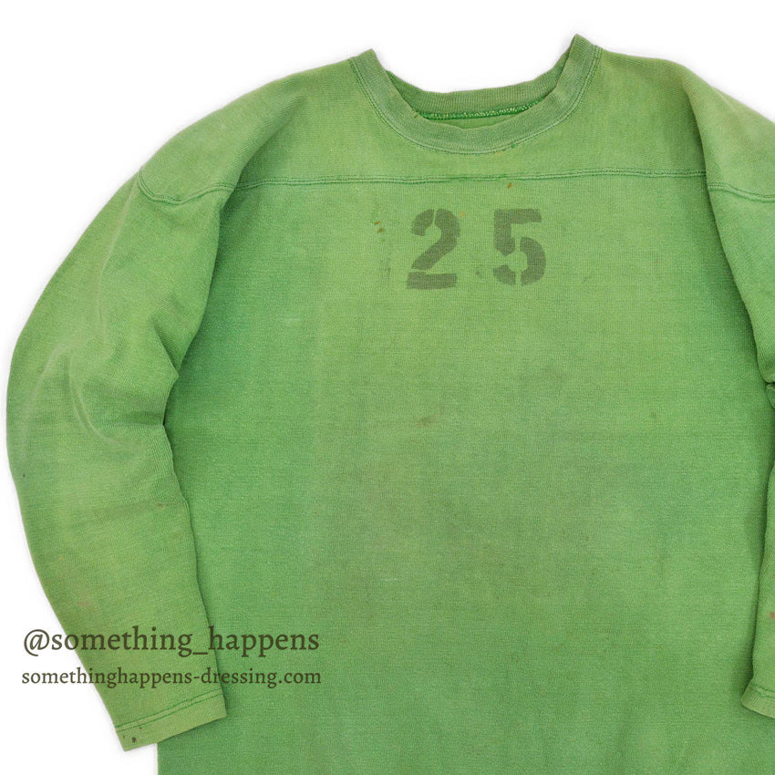 1960's CHAMPION FOOTBALL SHIRT GREEN STENCIL... 46