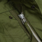 1960s Deadstock US Army Parka, Men's, M-65, Aluminum Zipper... Medium