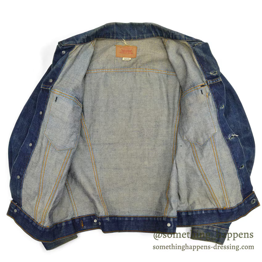 1970's Levi's 70505 small-e DENIM MOTORCYCLE JACKET... 40
