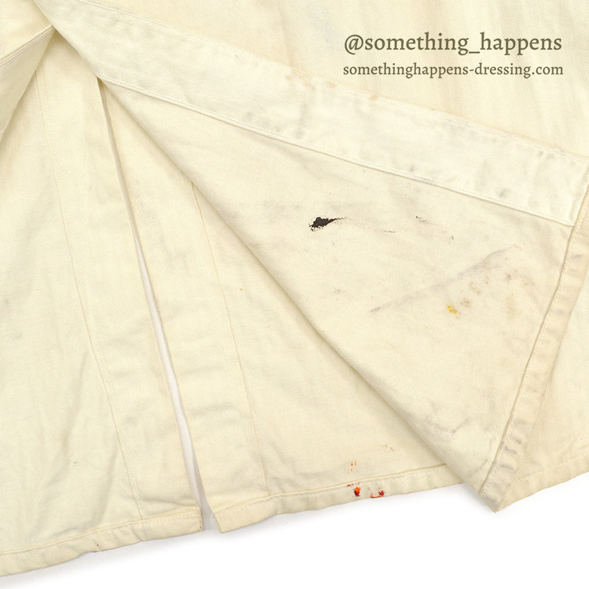 1960's MOUNT SINAI 1963 HAND PAINT ARMY MD DR. COAT ... 44R