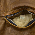 1960's HARLEY DAVIDSON CAFE RACER LEATHER JACKET BROWN...