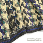 OLD ECUADOR HAND MADE WOOL KNIT CARDIGAN...
