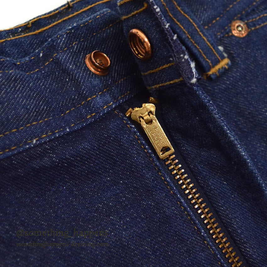 1960's SEARS ROEBUCKS DENIM PANTS SELVAGE MINT... W34/L29