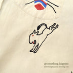 1940's~ THE COLONEL BY MACK MILITARY COOTIE EMBROIDERY SHIRT ... 15