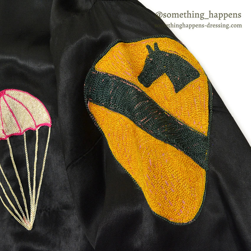 1960s Vietnam Souvenir Jacket (Vietnamese style) 1st CAV Paratrooper...