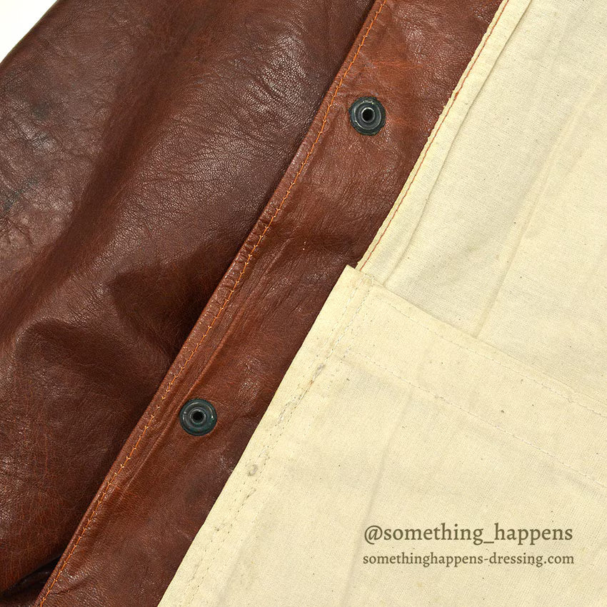 ~1980's UNKNOWN BROWN LEATHER JACKET TYPE 3RD ... Fits like 48