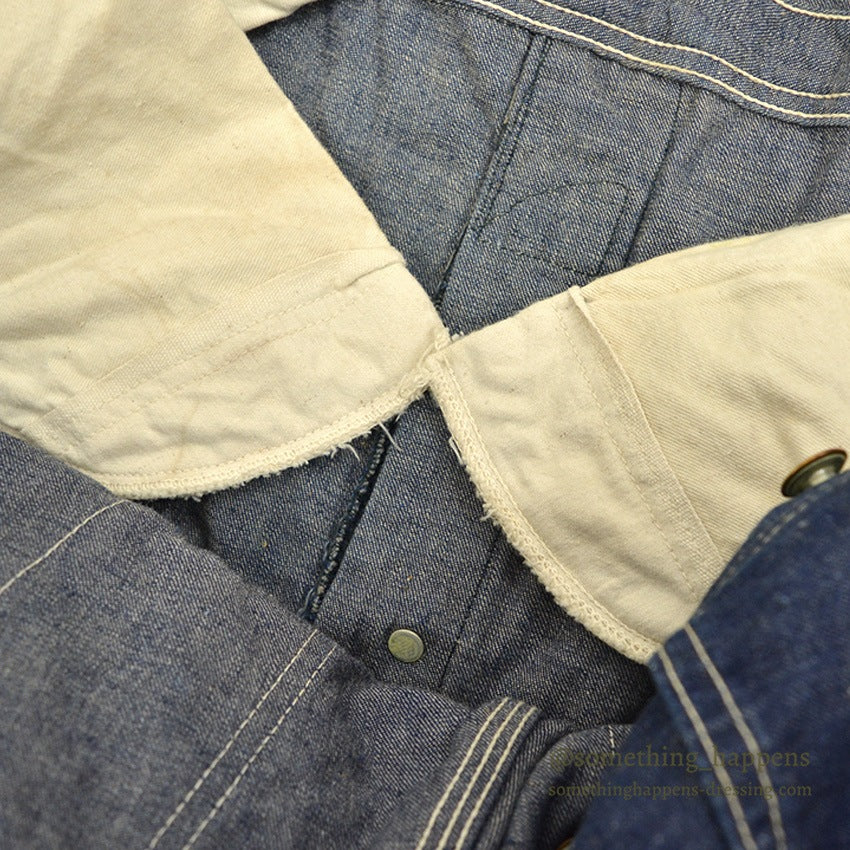 1950's Lee 91-SB DENIM OVERALL DARK ... W37/L30