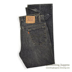 1990's Levi's 517 BLACK DENIM PANTS...W33/L29