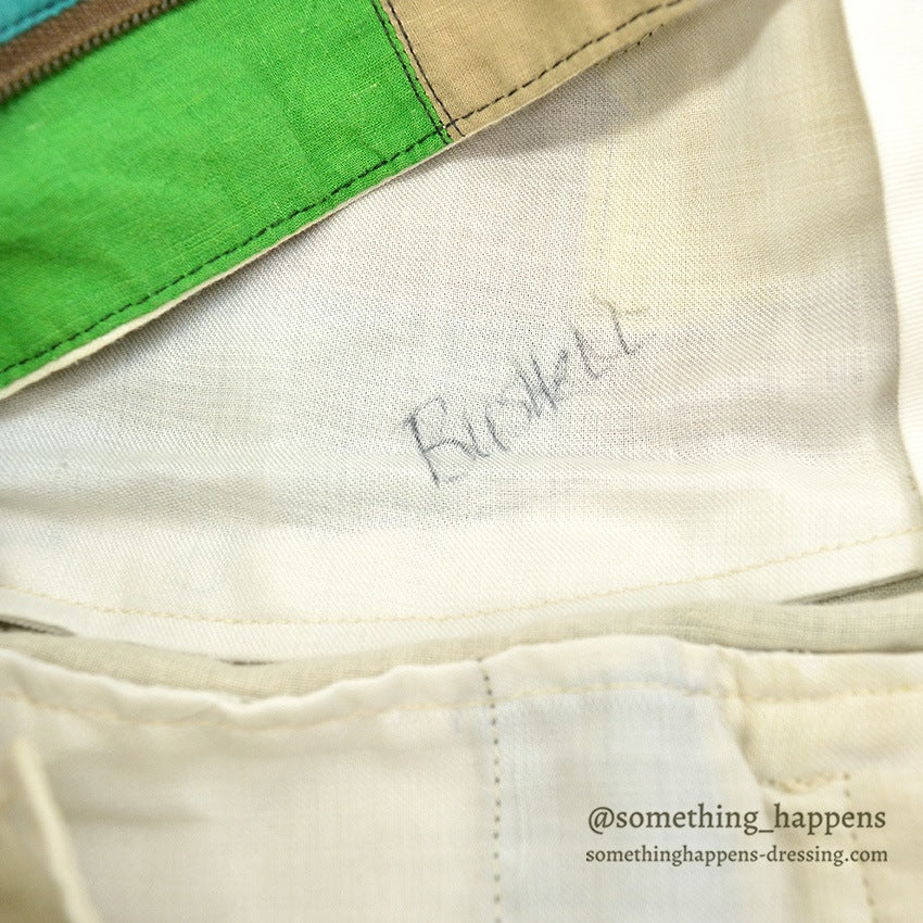 1970's DARIEN SPORT SHOP INDIA MADRAS CRAZY PATCHWORK PANTS... W34/L29