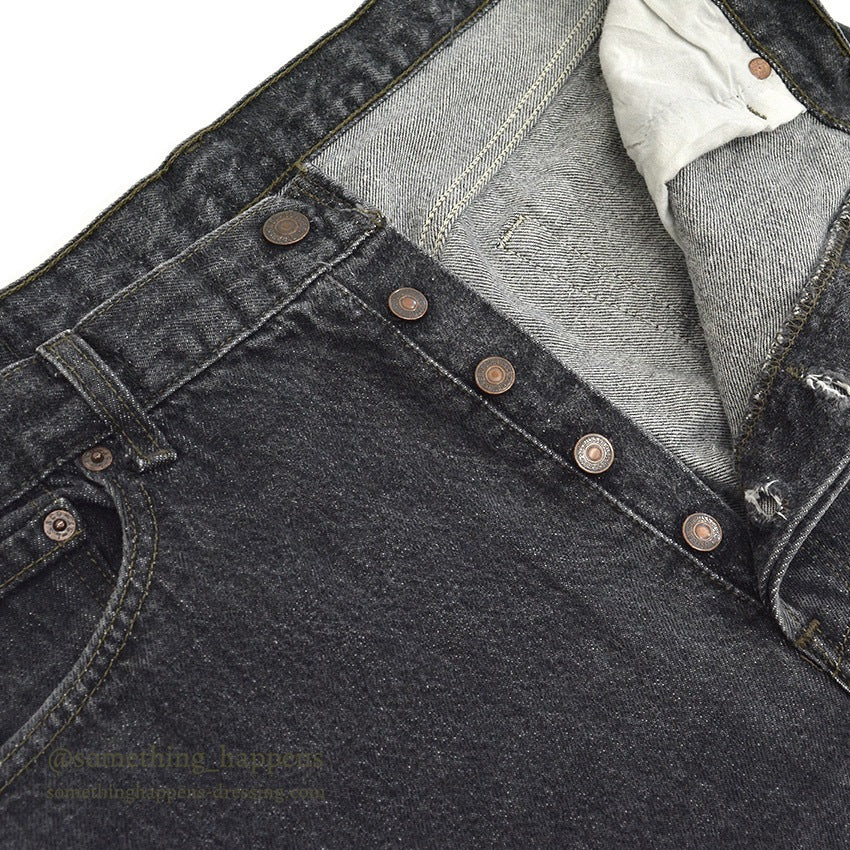1990's Levi's 501 BLACK DENIM PANTS... W36 L30
