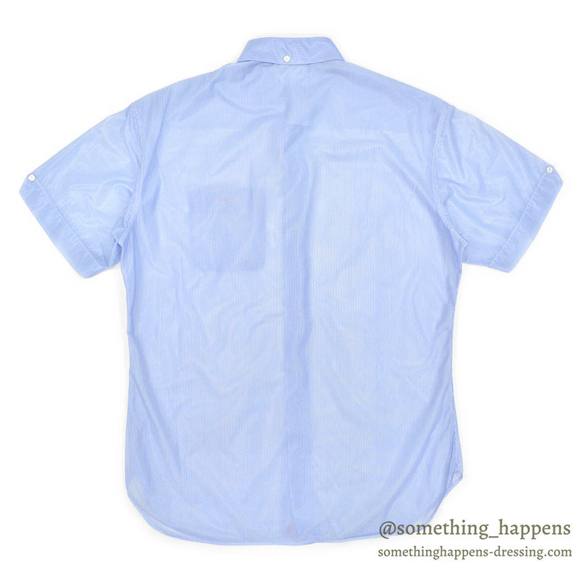 1960's~ Helen SOUTH VIETNAM SOUVENIR S/S SHIRT BLUE STRIPE ...