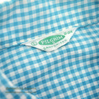 1950's PILGRIM GINGHAM CHECK L/S SHIRT LIGHT BLUE/WHITE ... L