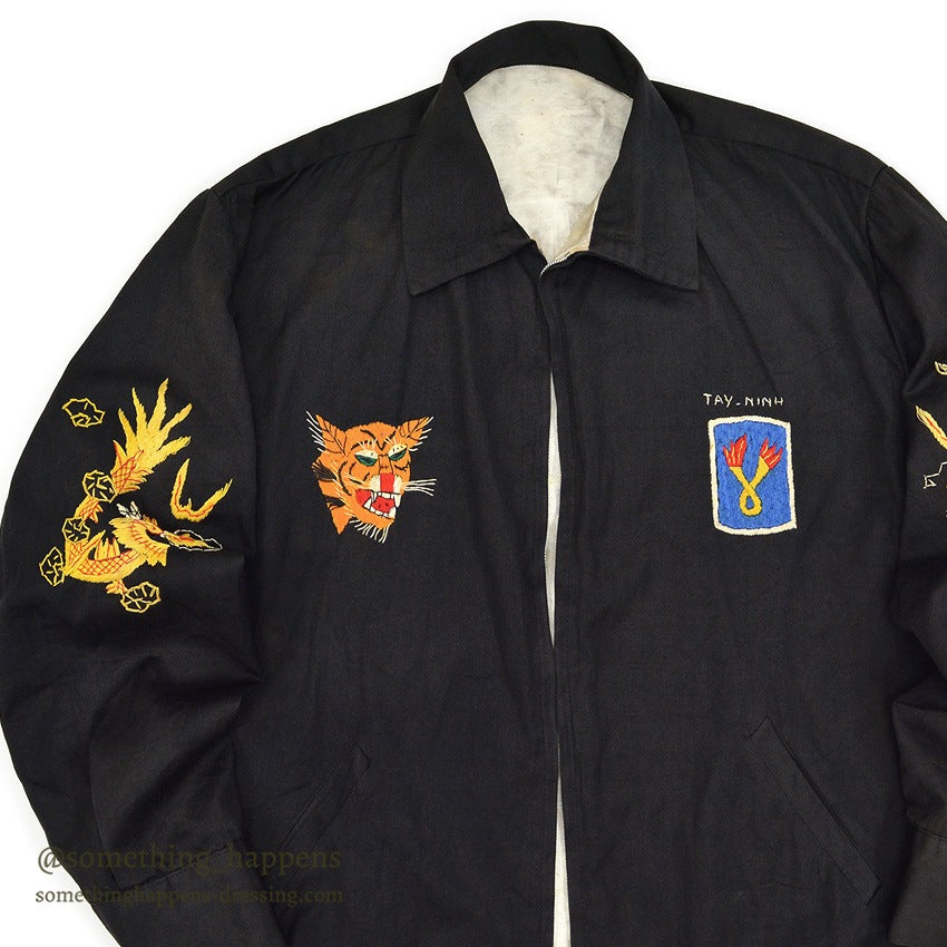 1960s VIETNAM SOUVENIR JACKET (Vietnamese souvenir jacket) 196th LIB...