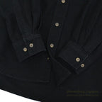 1990's COLD STORAGE BLACK CHAMOIS CLOTH SHIRT ... M