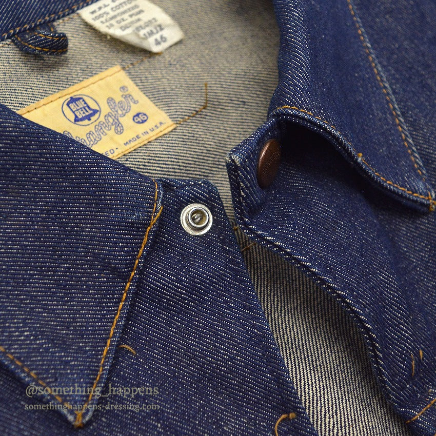 1960's WRANGLER 11MJZ DENIM JACKET NON WASH... 46