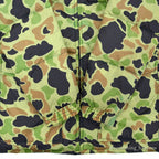~1980's TOUCH DOWN DUCK HUNTER CAMO REVERSIBLE DOWN JACKET...S