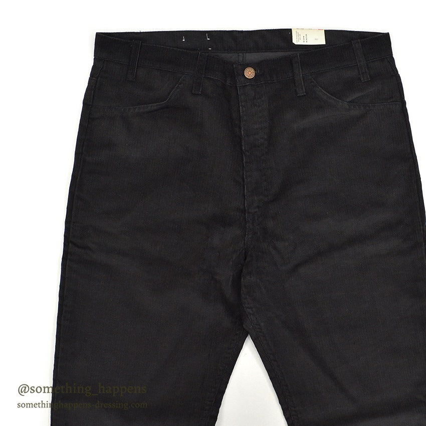 1980's DEADSTOCK Levi's 519-1558 BLACK CORDUROY PANTS... W38/L32