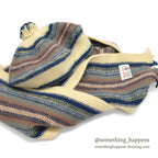 1980's LLBEAN MUTED BLUE STEWART WOOL HAT & WOOL SCARF...