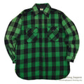 1950's KING KOLE GREEN/BLACK WOOL SHIRT UNUSUAL...