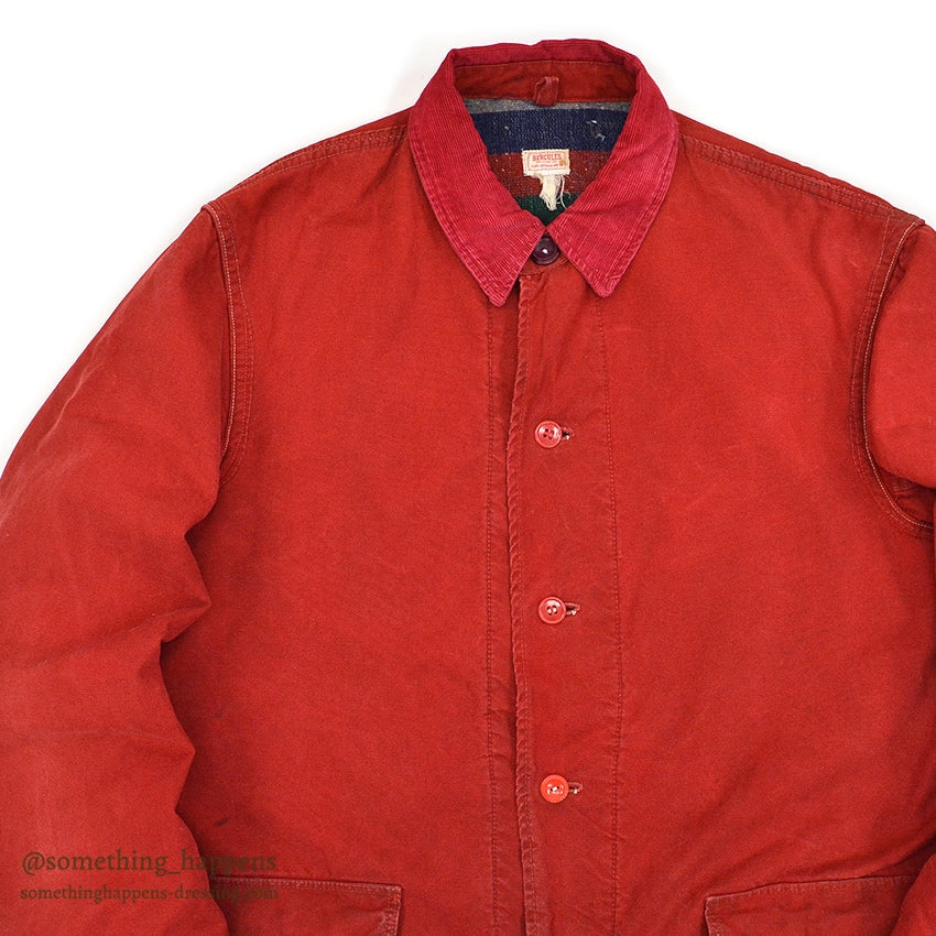 1950's~ HERCULES TWO-POCKET RED COVERALL BLANKET...