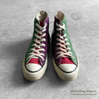 1980's CONVERSE ALL STAR MULTI CRAZY PATTERN HI... 7 1/2