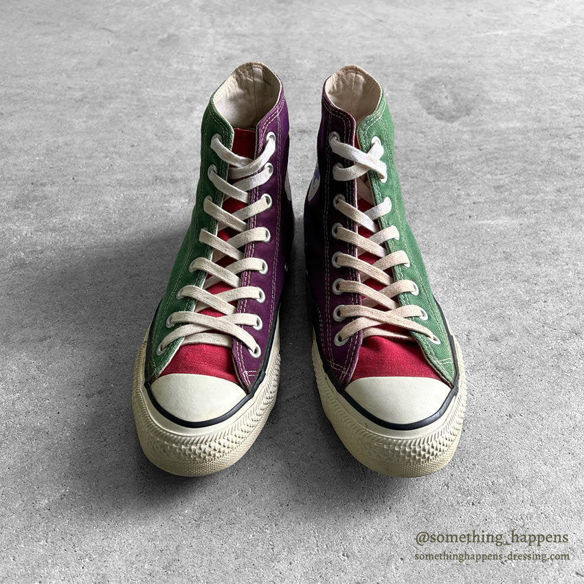 1980's CONVERSE ALL STAR MULTI CRAZY PATTERN HI... 7 1/2