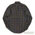 1980's OUTFITTERS IMPORTED FABLIC PLAID B/D SHIRT ... M