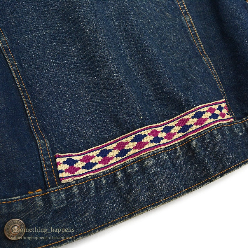 1960's LEVI'S 70505 BIG-E DENIM JACKET UNIQUE CUSTOMIZED... 46