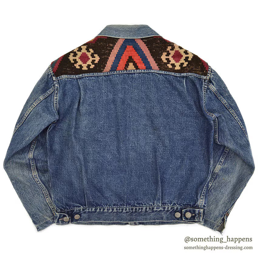 1950's LEVI'S 507XX TYPE2 DENIM JACKET WITH OLD RUG ...