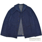 1940's U.S.NAVY WW2 SHAWL COLLAR DENIM JACKET DARK ...