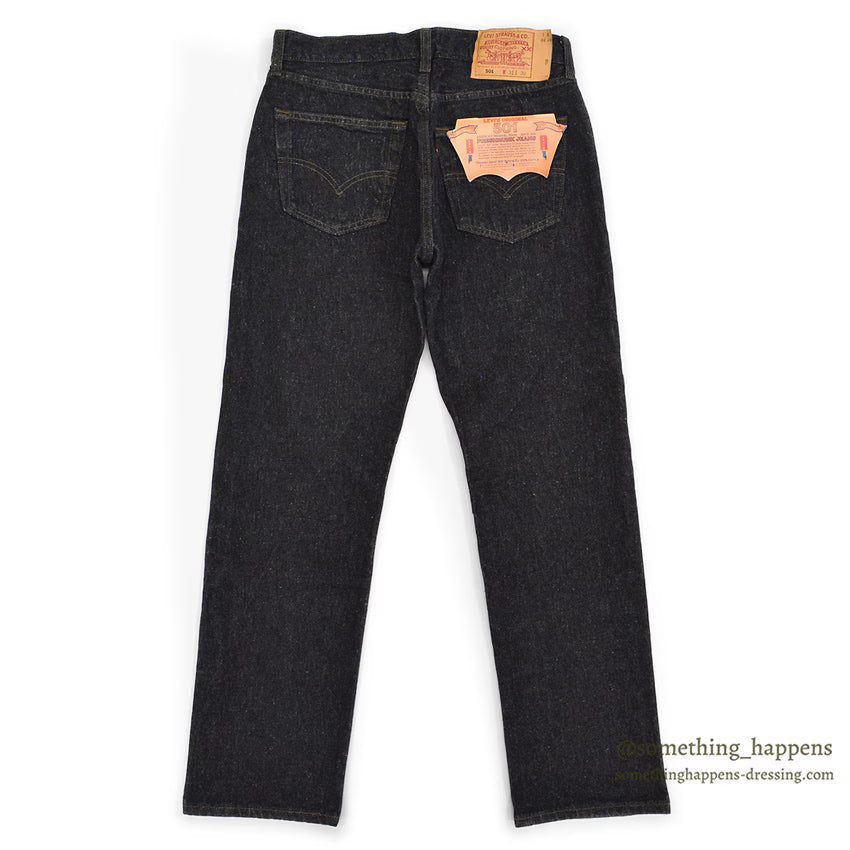 1990's DEADSTOCK Levi's 501 BLACK DENIM PANTS ... W31/L30