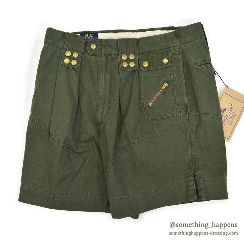 1990's WILLIS & GEIGER BUSH POPLIN SHORTS OLIVE ... W34