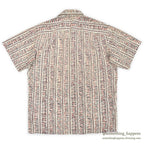 1950's GEOMETRIC PATTERN RAYON SHIRT...