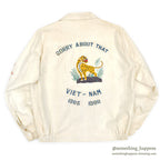 1960s VIETNAM SOUVENIR JACKET (Vietnamese style jacket) 65-66 White...