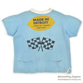 1960's BRENT LEMMON/CHECKERED FLAG 4-POCKET S/S SWEAT SHIRT ... XL