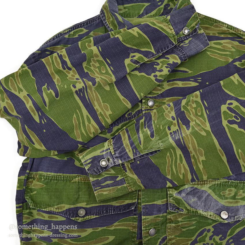 1970's UNKNOWN CIVILIAN TIGER STRIPE JACKET...