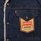 1970's DEADSTOCK Levi's 70605-0217 DENIM BOA JACKET... 44