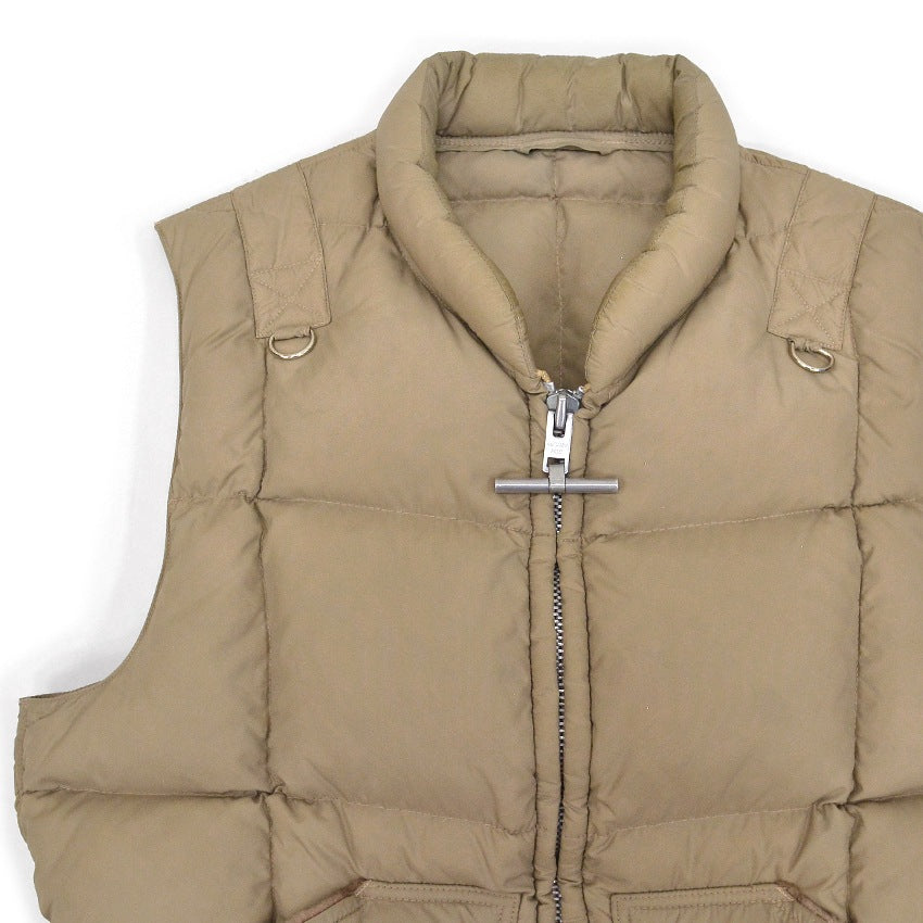 1970's MIGHTY-MAC NORSAC PRIME GOOSE DOWN VEST / TAN ... L