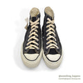 1970's~ DEADSTOCK CONVERSE CHUCK TAYLOR HI BLACK / DIFFERENT AGES... 7 1/2