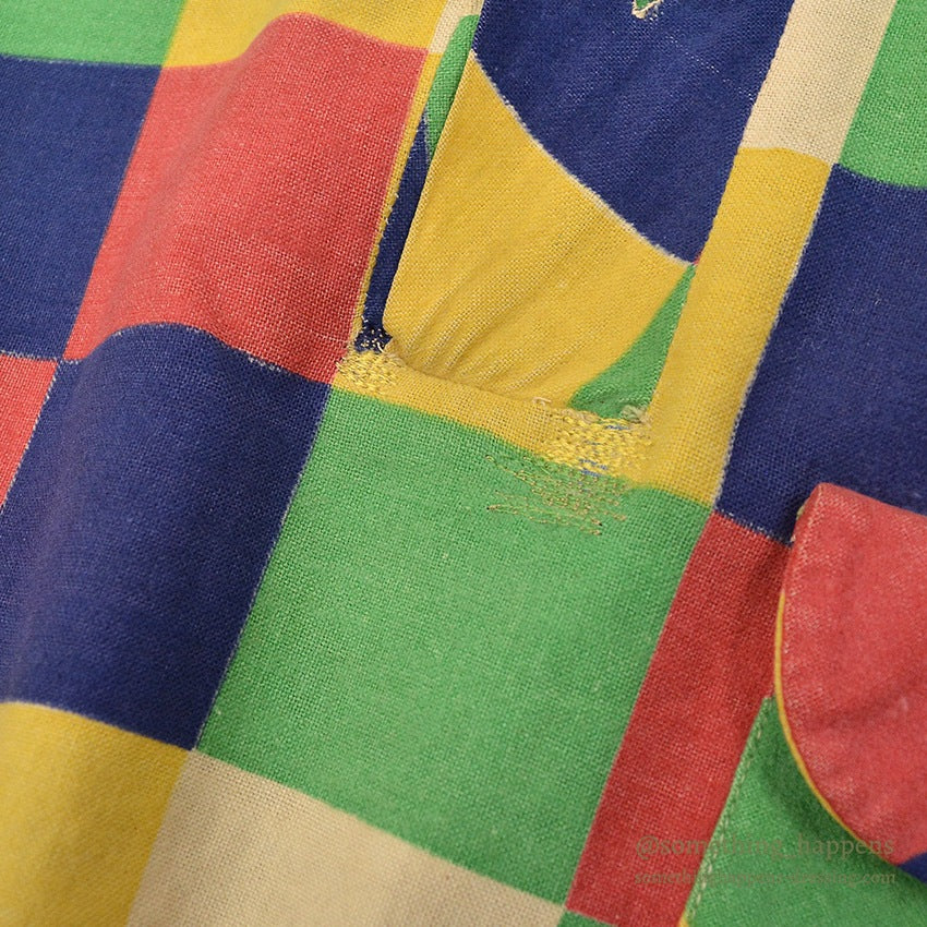 1950's Marlboro BIG TIMBER PRINT FLANNEL GAUCHO SHIRT / MULTI COLOR ... M